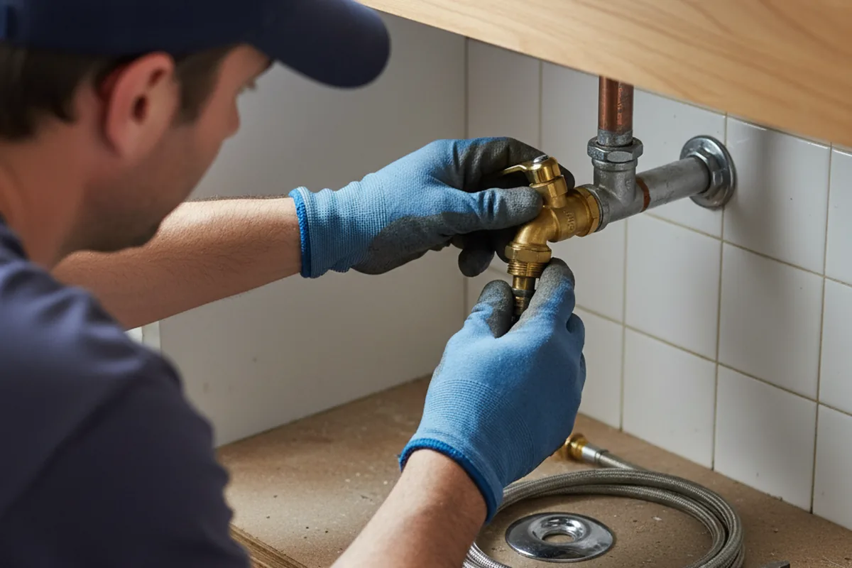 Shutoff valve and fitting work during Emergency Plumbing in Waikoloa